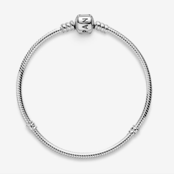 Pandora Moments Snake Chain Bracelet Barrel Closure - Picture 1 of 9